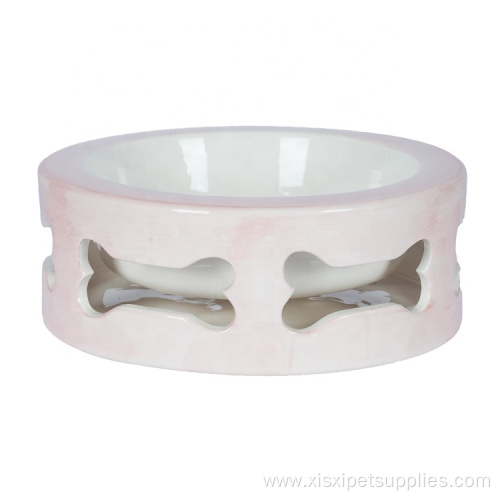 Customizable Puppy Dog Ceramic Dog Bowl